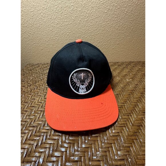 Jägermeister Logo Snapback Hat Black & Orange One Size Adjustable - Picture 1 of 6